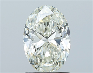 Foto Diamante Natural 1.26 quilates, Ovalado , Color J, claridad VS1 y certificado GIA de
