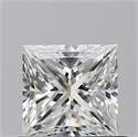 Natural Diamond 0.70 Carats, Princess with  Cut, F Color, VS2 Clarity and Certified by GIA