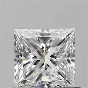 Picture of Natural Diamond 0.70 Carats, Princess with  Cut, F Color, VS2 Clarity and Certified by GIA
