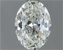Natural Diamond 0.99 Carats, Oval with  Cut, I Color, VVS1 Clarity and Certified by IGI