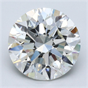 Diamante Natural 3.50 quilates, Redondo , Color J, claridad SI2 y certificado GIA