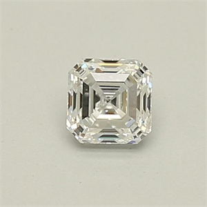 Foto Diamante Natural 0.36 quilates, Asscher , Color E, claridad VVS1 y certificado GIA de