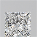 Natural Diamond 0.90 Carats, Princess with  Cut, E Color, SI2 Clarity and Certified by GIA