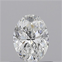 Natural Diamond 0.51 Carats, Oval with  Cut, E Color, SI1 Clarity and Certified by GIA