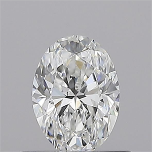 Picture of Natural Diamond 0.51 Carats, Oval with  Cut, E Color, SI1 Clarity and Certified by GIA