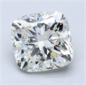 Diamante Natural 3.51 quilates, Del cojín , Color J, claridad SI1 y certificado GIA