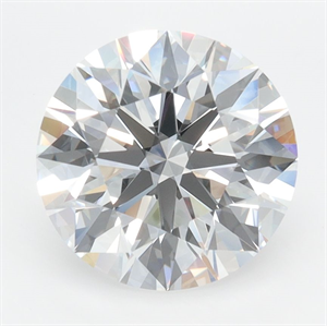 Picture of Lab Grown Diamond 3.26 Carats, Round with Ideal Cut, D Color, IF Clarity and Certified by IGI