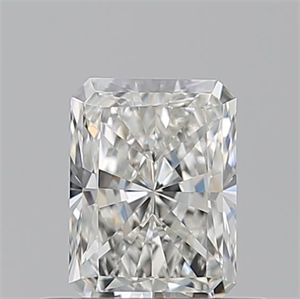 Picture of Natural Diamond 0.52 Carats, Radiant with  Cut, H Color, VVS2 Clarity and Certified by GIA