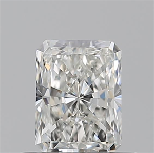 Picture of Natural Diamond 0.52 Carats, Radiant with  Cut, H Color, VVS2 Clarity and Certified by GIA
