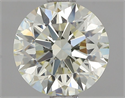 Natural Diamond 1.30 Carats, Round with Excellent Cut, N Color, IF Clarity and Certified by IGI