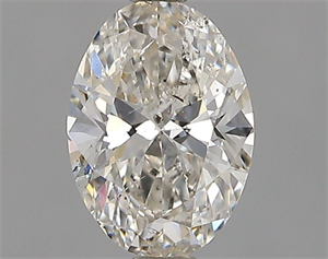 Picture of Natural Diamond 0.50 Carats, Oval with  Cut, I Color, I1 Clarity and Certified by GIA