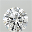 Lab Grown Diamond 3.09 Carats, Round with Ideal Cut, F Color, VVS2 Clarity and Certified by IGI