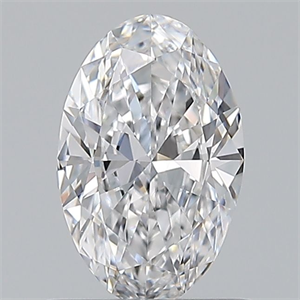 Picture of Natural Diamond 0.60 Carats, Oval with  Cut, D Color, VVS2 Clarity and Certified by GIA