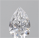 Natural Diamond 0.50 Carats, Pear with  Cut, D Color, VS2 Clarity and Certified by GIA