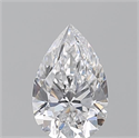 Natural Diamond 0.50 Carats, Pear with  Cut, D Color, VS2 Clarity and Certified by GIA