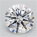 Del inventario de diamantes de laboratorio, 2.24 quilates, Redondo , Color D, claridad VVS1 y certificado GIA