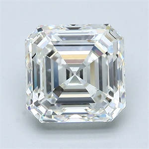 Picture of Natural Diamond 2.01 Carats, Asscher with  Cut, J Color, VS2 Clarity and Certified by GIA