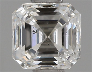 Foto Diamante Natural 0.60 quilates, Asscher , Color F, claridad SI2 y certificado IGI de