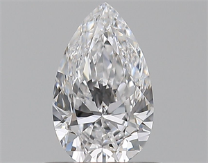 Picture of Natural Diamond 0.55 Carats, Pear with  Cut, D Color, VVS1 Clarity and Certified by GIA