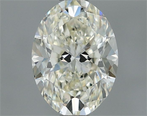 Foto Diamante Natural 0.90 quilates, Ovalado , Color J, claridad VVS1 y certificado IGI de