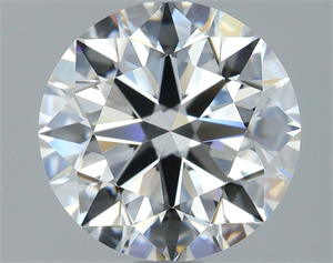 Picture of Natural Diamond 1.57 Carats, Round with Excellent Cut, D Color, VVS2 Clarity and Certified by GIA