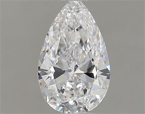 Picture of Natural Diamond 0.52 Carats, Pear with  Cut, D Color, VS2 Clarity and Certified by GIA