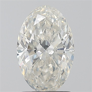 Foto Diamante Natural 1.51 quilates, Ovalado , Color I, claridad SI2 y certificado GIA de