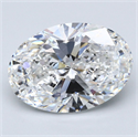Natural Diamond 5.01 Carats, Oval with  Cut, F Color, VS1 Clarity and Certified by GIA