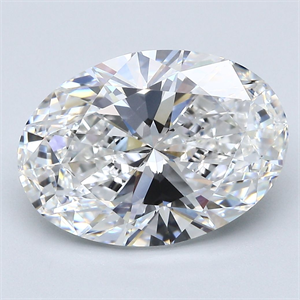 Picture of Natural Diamond 5.01 Carats, Oval with  Cut, F Color, VS1 Clarity and Certified by GIA