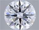 Lab Grown Diamond 2.50 Carats, Round with Ideal Cut, D Color, VVS2 Clarity and Certified by IGI