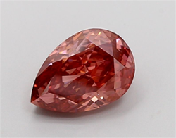 Picture of Lab Grown Diamond 2.03 Carats, Pear with  Cut, Fancy Vivid Pink Color, VS1 Clarity and Certified by IGI