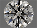 Natural Diamond 0.72 Carats, Round with Excellent Cut, H Color, IF Clarity and Certified by IGI