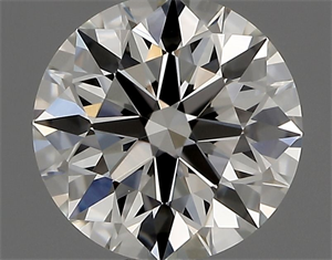 Picture of Natural Diamond 0.72 Carats, Round with Excellent Cut, H Color, IF Clarity and Certified by IGI