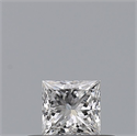 Natural Diamond 0.23 Carats, Princess with  Cut, E Color, VVS1 Clarity and Certified by GIA
