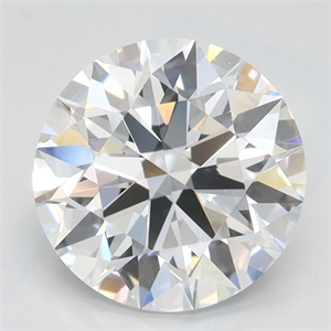Picture of Lab Grown Diamond 2.47 Carats, Round with Ideal Cut, D Color, IF Clarity and Certified by IGI