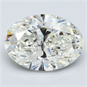 Natural Diamond 5.01 Carats, Oval with  Cut, J Color, SI1 Clarity and Certified by GIA