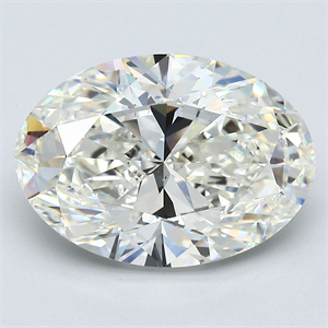 Picture of Natural Diamond 5.01 Carats, Oval with  Cut, J Color, SI1 Clarity and Certified by GIA