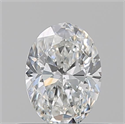 Natural Diamond 0.50 Carats, Oval with  Cut, G Color, VVS1 Clarity and Certified by GIA