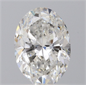 Natural Diamond 1.20 Carats, Oval with  Cut, G Color, SI1 Clarity and Certified by GIA