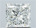 Natural Diamond 1.01 Carats, Princess with  Cut, H Color, VS1 Clarity and Certified by IGI