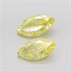 Picture of Lab Grown Diamond 3.01 Carats, Marquise with  Cut, Fancy Intense Yellow Color, VS1 Clarity and Certified by IGI
