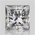 Natural Diamond 0.73 Carats, Princess with  Cut, D Color, SI1 Clarity and Certified by GIA