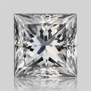 Picture of Natural Diamond 0.73 Carats, Princess with  Cut, D Color, SI1 Clarity and Certified by GIA