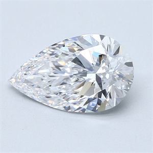 Foto Diamante Natural 3.09 quilates, De pera , Color D, claridad IF y certificado GIA de