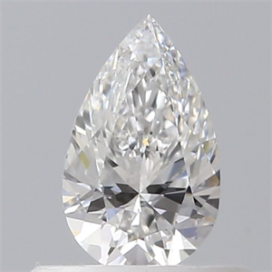 Picture of Natural Diamond 0.40 Carats, Pear with  Cut, F Color, VS1 Clarity and Certified by GIA