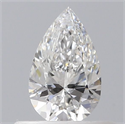 Natural Diamond 0.40 Carats, Pear with  Cut, F Color, VS1 Clarity and Certified by GIA