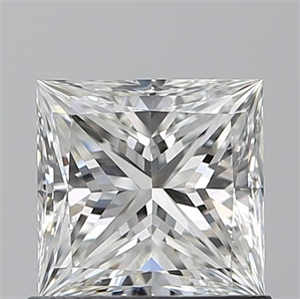 Picture of Natural Diamond 0.90 Carats, Princess with  Cut, G Color, VS1 Clarity and Certified by GIA