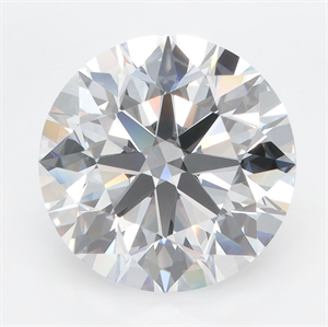 Picture of Lab Grown Diamond 5.36 Carats, Round with Ideal Cut, D Color, IF Clarity and Certified by IGI