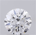Lab Grown Diamond 1.25 Carats, Round with Ideal Cut, D Color, VVS2 Clarity and Certified by IGI