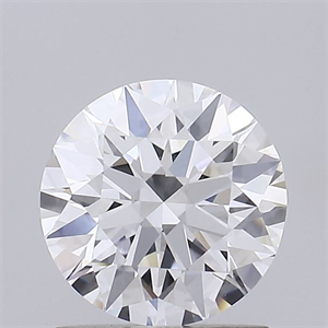 Picture of Lab Grown Diamond 1.25 Carats, Round with Ideal Cut, D Color, VVS2 Clarity and Certified by IGI